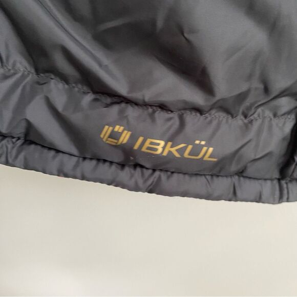 IBKUL Bitty Black & Red Quilted Horsebit Puffer Golf Vest Medium NWT - Picture 3 of 10